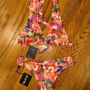 Skatie Floral Bikini Set in Bel-Air